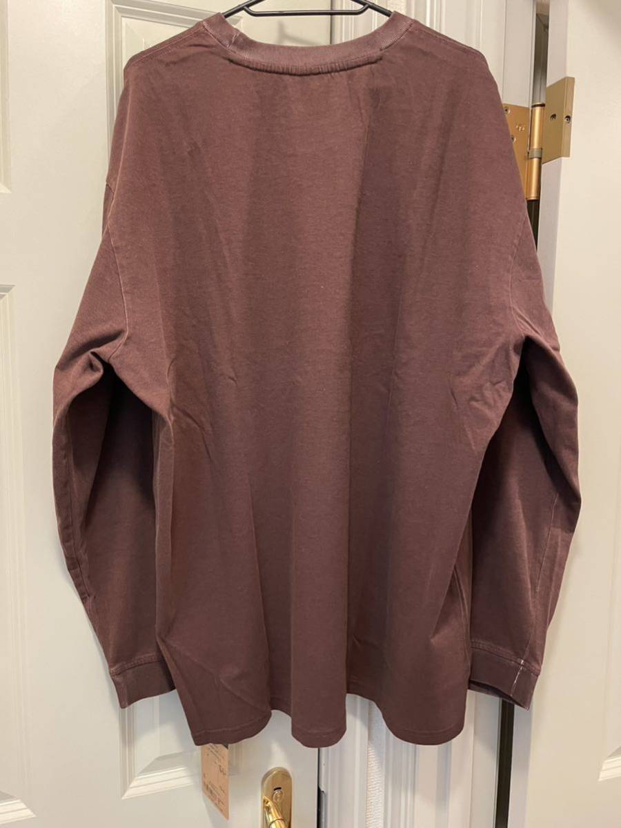 XL Supreme/The North Face Pigment Printed L/S Top Brown 22FW シュプリーム ノースフェイス ピグメント プリンティド ブラウン ロンT_画像3