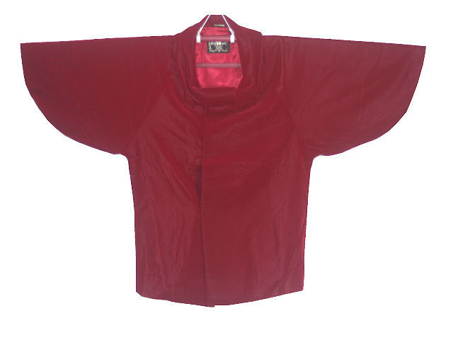 赤色ベルベット 防寒コート 裄6６ 着物 コート　美品