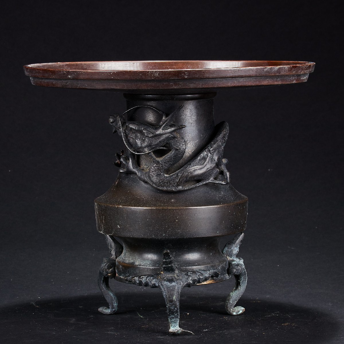 人気新品 薄端 生け花 唐銅 花器 華道具 茶道具 花入 華道 古道具 www