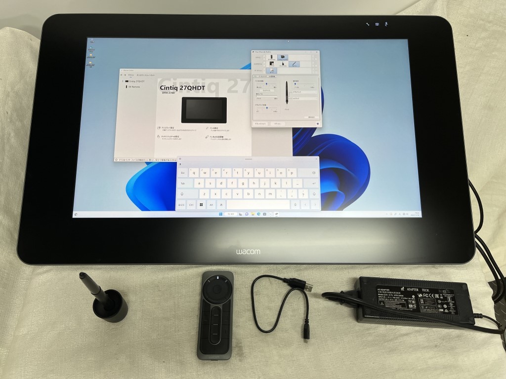 液晶ペンタブレット○wacom DTH-2700 Cintiq 27QHD touch○・現状品