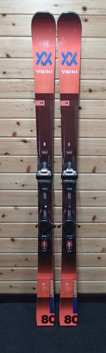 柔らかな質感の 中古☆美品☆VOLKL(フォルクル)☆DEACON80 177㎝+LOWRIDEXL13(ビンディング付き) 170cm~