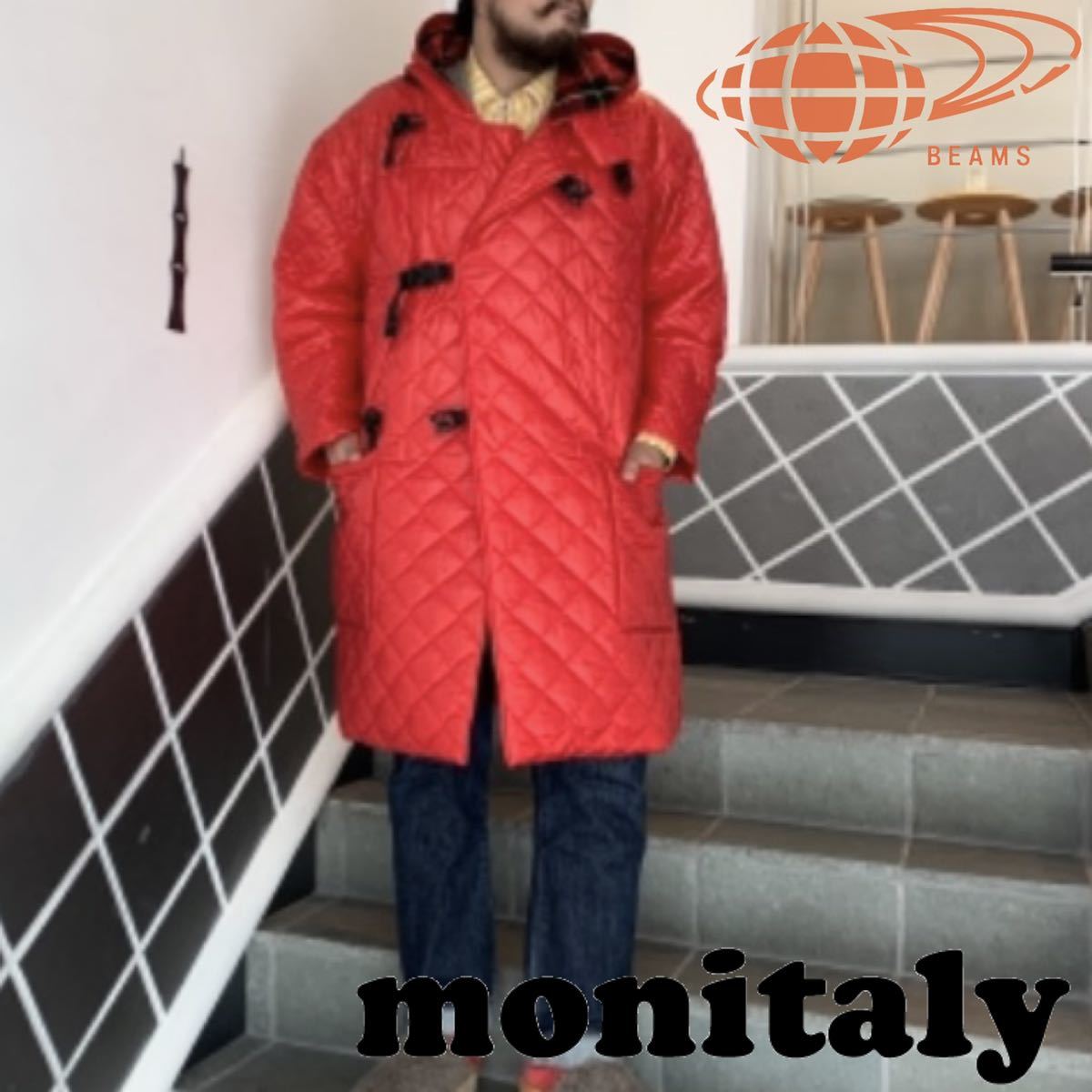 MONITALY × BEAMS モニタリー × ビームス Quilted Duffle Coat MONITALY × BEAMS モニタリー × ビームス Quilted Duffle Coat