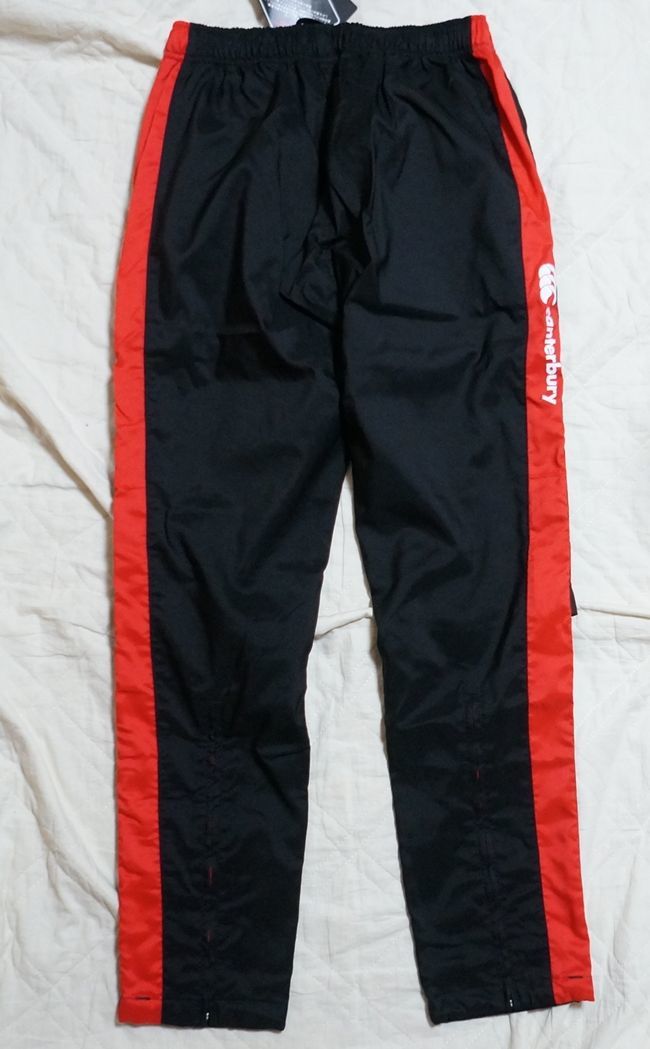 新品 Canterbury 撥水ストレッチウィンドパンツ S 黒赤 RG18512 カンタベリー STRETCH WIND PANTS_画像7