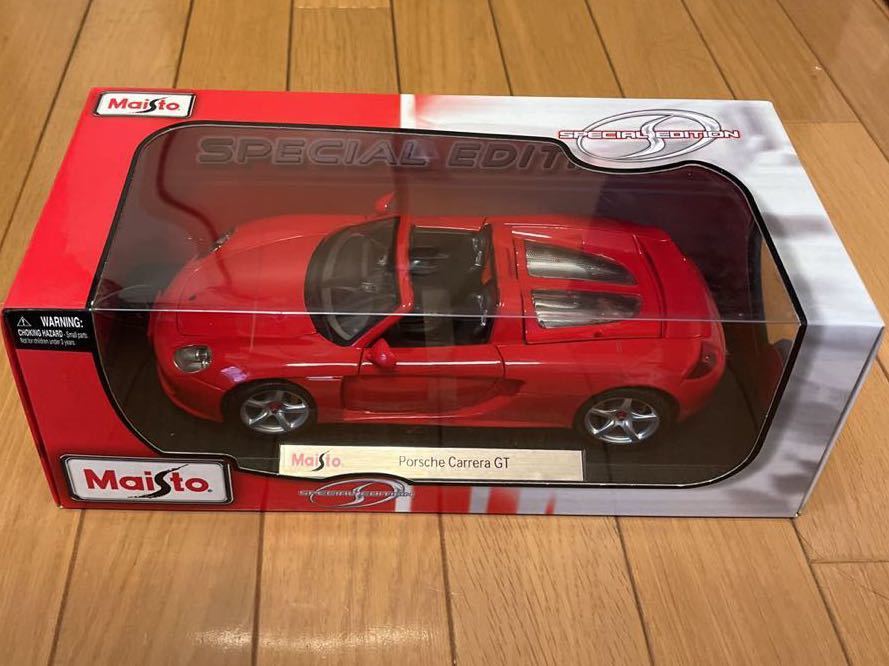  beautiful goods 1/18 Porsche Carrera GT red red color Porsche bo Carrera GT 1/18 die-cast minicar Maisto Maisto Special Edition 