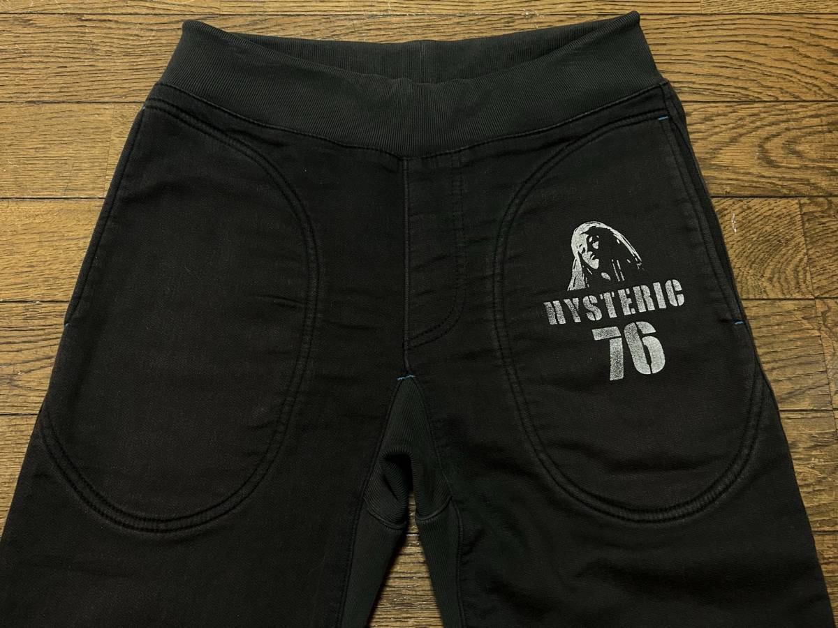 ※HYSTERIC GLAMOUR ヒステリック グラマー 0232AP04 ガールプリント スウェット ジョグ ジョガーパンツ ブラックグレー 日本製 S BJBB.AA_画像3