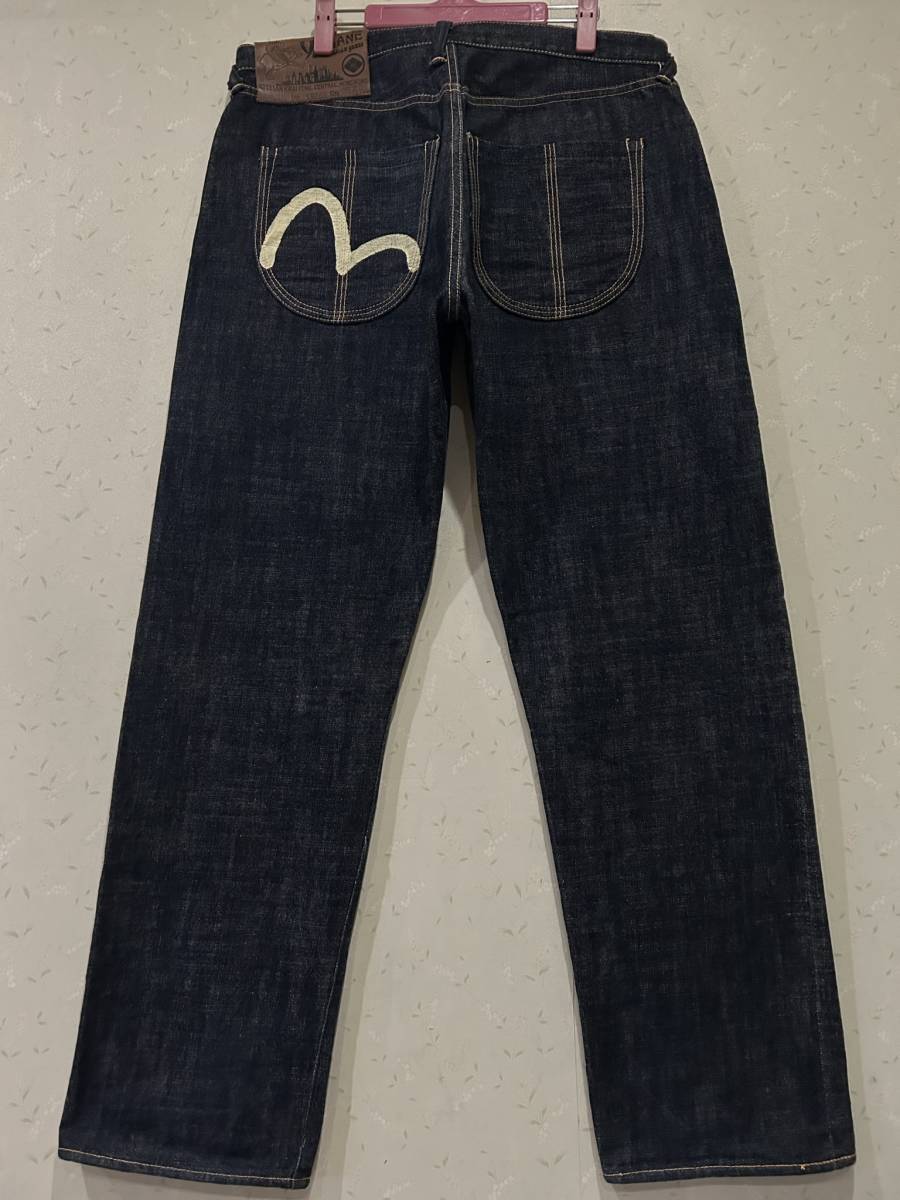 ※YAMANE ヤマネ Lot 1926S プラチナ耳セルビッチ デニムパンツ エヴィス evisu 濃紺 大きいサイズ 35 　　 BJBB.AA