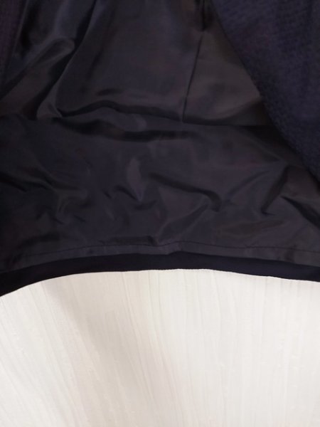 ap6199-2 ○送料無料 新品 K GARCON deux ケーギャルソンドゥー レディース ミニ スカート Mサイズ相当 ネイビー タック タイト ファスナー_画像7