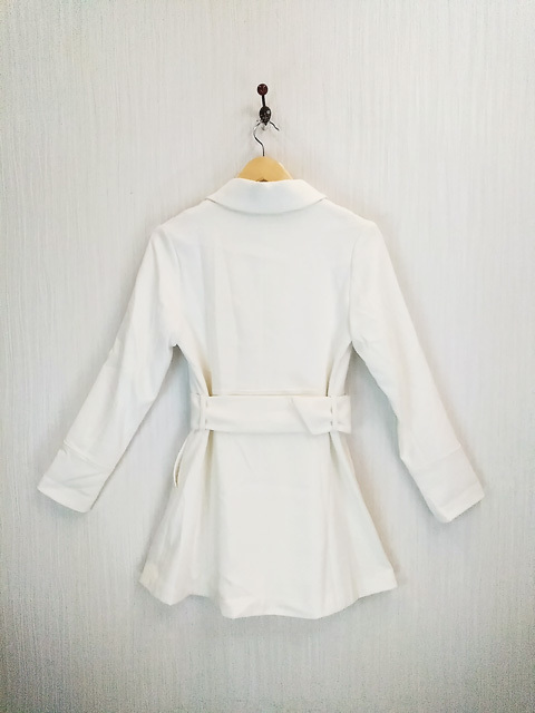 ap3445 * free shipping new goods ( with translation ) LIP SERVICE Lip Service lady's trench coat S size white tight autumn winter regular price 13,500 jpy 