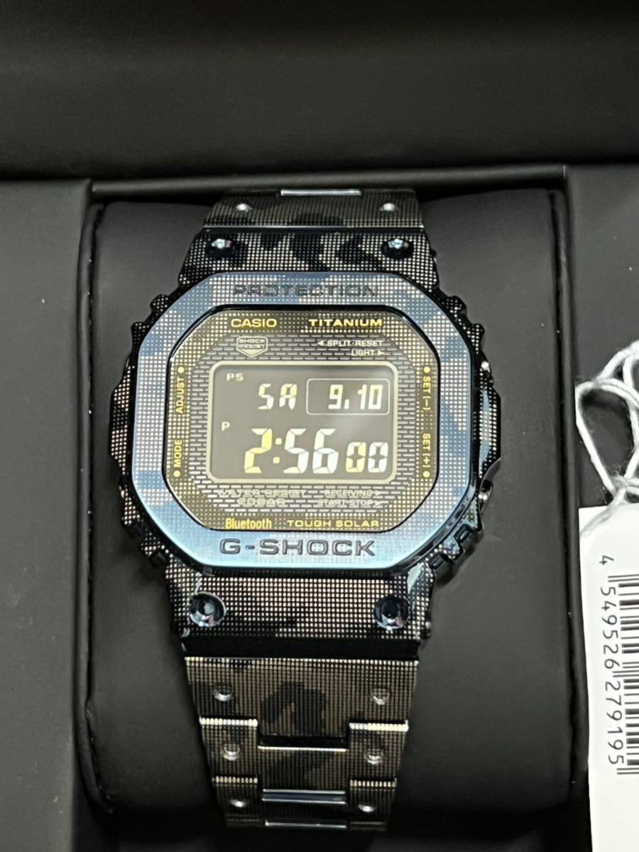CASIO カシオ G-SHOCK フルメタル チタン ブルー カモフラ柄 GMW
