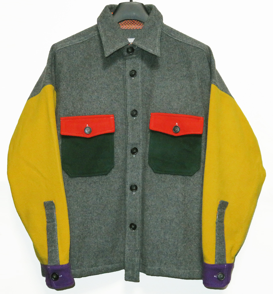 N.HOOLYWOOD × WOOLRICH 19AW CPOシャツジャケット S 美品 定価35,200円 シャツ ウールリッチ エヌハリウッド ミスターハリウッド