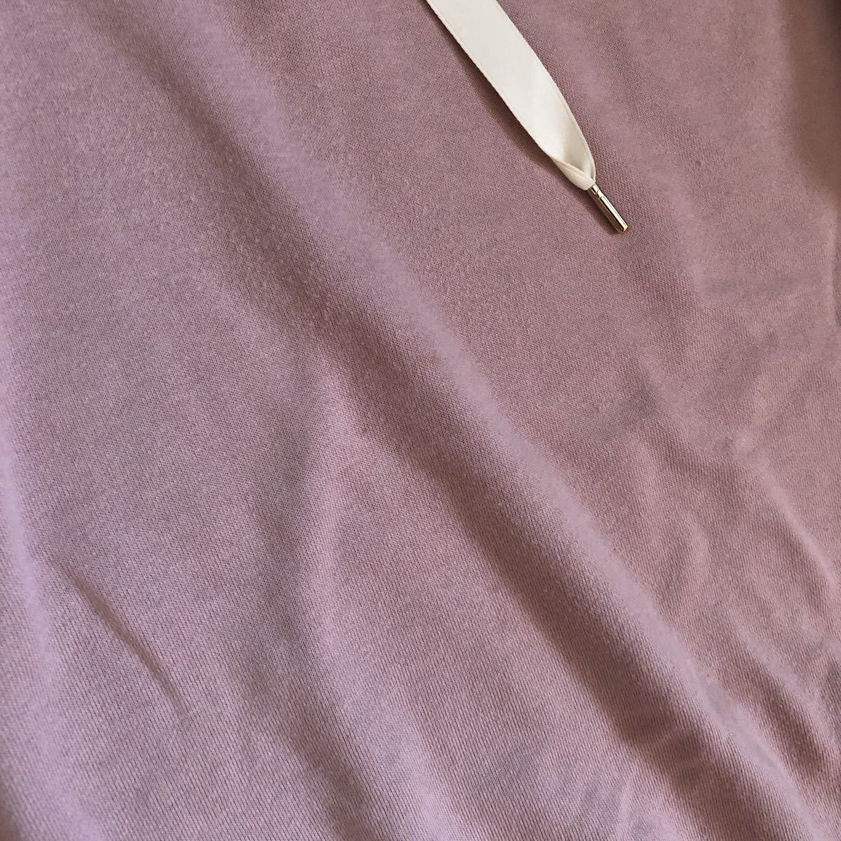 【Khalita】ピンク　フード付きトレーナー　袖と裾のフリルが可愛いパーカー　L_画像4