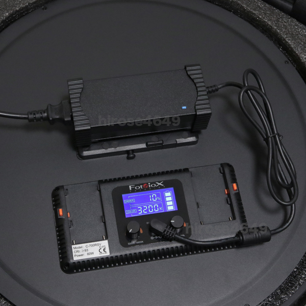 (再入荷)LED照明 Fotodiox C700RSV 3200-5600K (大型円形薄型モデル 低発熱 長時間耐久) アウトレット特価品 .._画像5