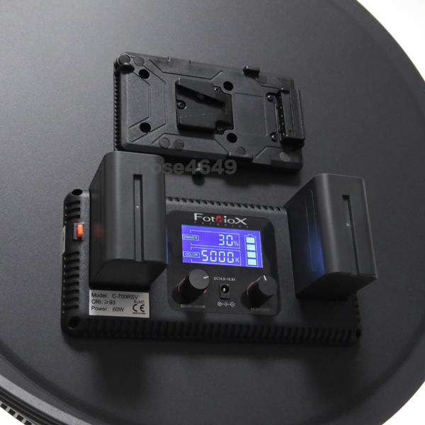（再入荷）LED照明 Fotodiox　C700RSV 　3200-5600K (大型円形薄型モデル 低発熱 長時間耐久)　アウトレット特価品 .._画像4