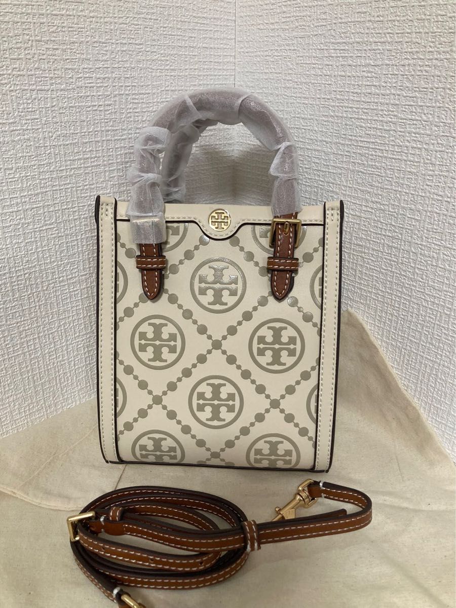 トリーバーチ Tモノグラムエンボスミニトートバッグ|PayPayフリマ