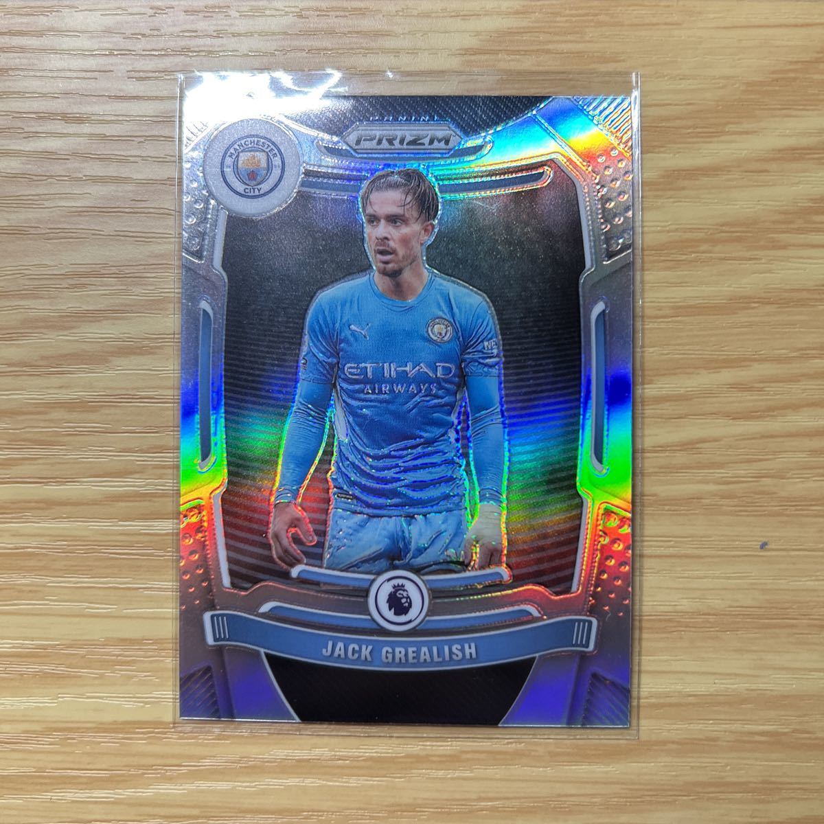 2021-22 Panini Prizm Premier League Jack Grealish silverの画像1