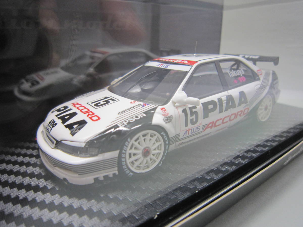 [ignition model イグニッションモデル] 1/43 PIAA Accord VTEC JTCC #15 1997黒澤琢弥 IG0234　ピア アコード　ホンダ HONDA_画像5