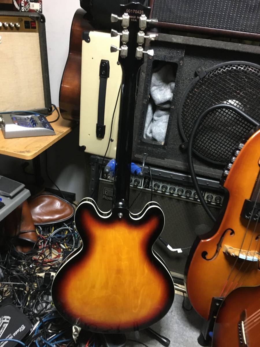 Gibsonロゴセミアコ　Dimarzioパフ・DP100（タップ）村田・ミニピエゾ素子＆スイッチポット増設！調整済みは動画で！質問欄で交渉可！_画像5