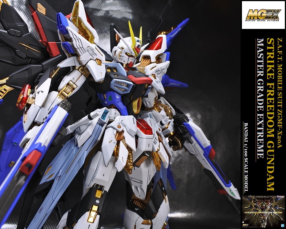 ◎MGEX 1/100 ZGMF-X20A ストライクフリーダムガンダム 塗装済み改修