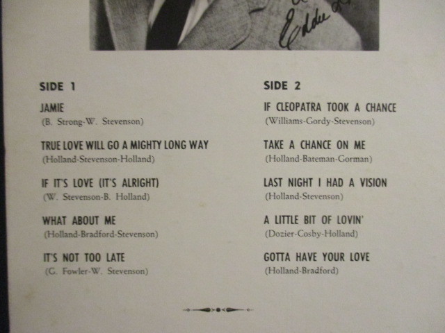 ★ Eddie Holland ： Jamie LP ☆ (( Early 60's Motown Soul / 落札5点で送料無料_画像3