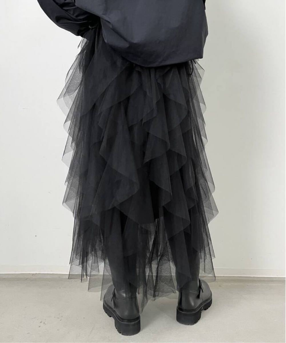 L'Appartement Tulle Drape Skirt ブラック アパルトモン L'Appartement Tulle Drape Skirt ブラック アパルトモン