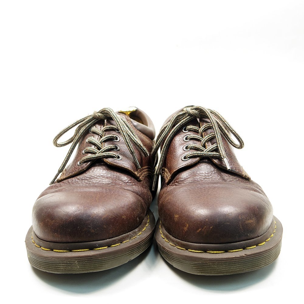 UK12　Dr.Martens　ドクターマーチン　5ホール　レザーシューズ　革靴　マーチン　ブラウン　/U6398_画像3