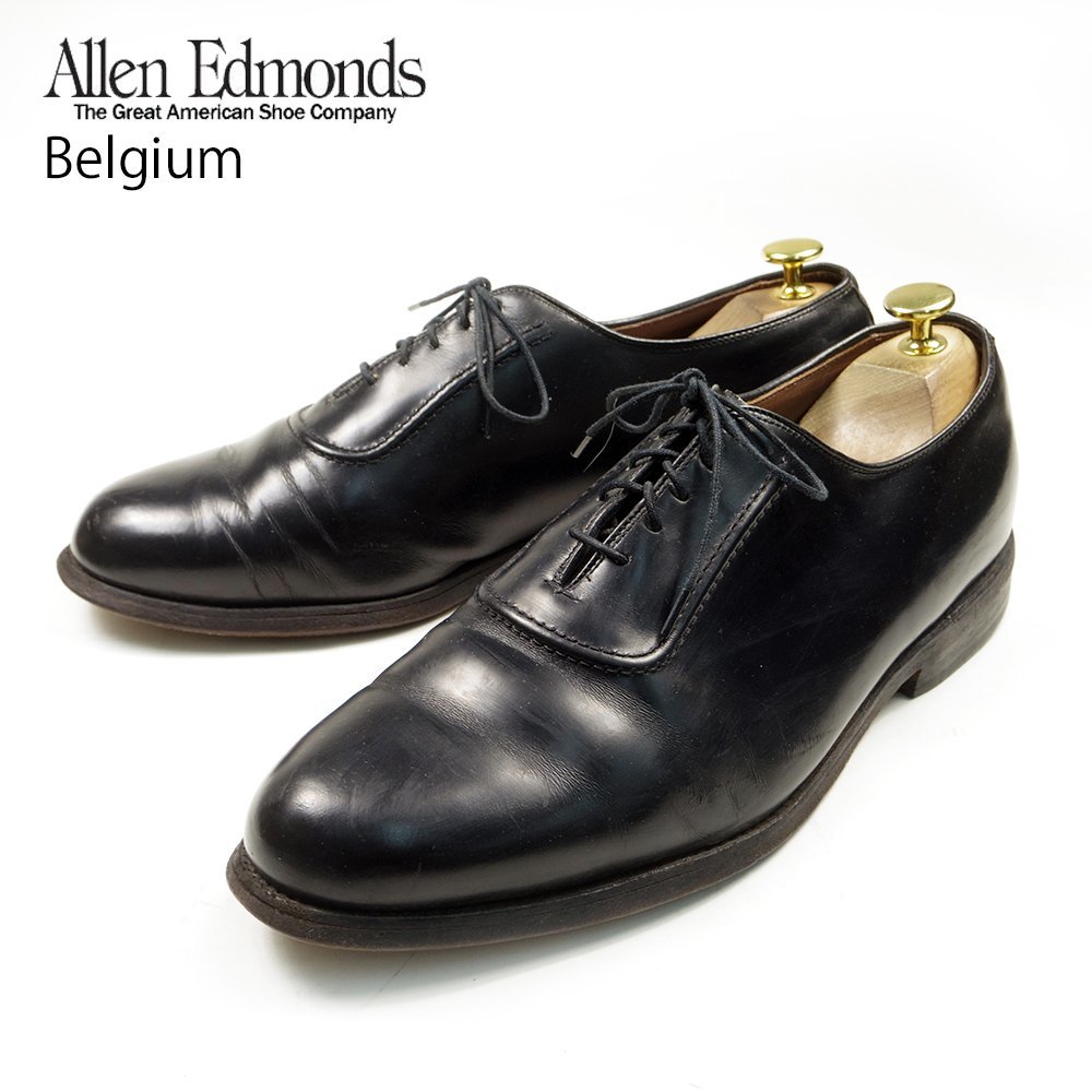 9EEE 27cm相当　Allen Edmonds Belgium　アレンエドモンズ ベルギー　U-throat bal　シューズ　USA製　内羽根　Uスロートバル　/U6427_画像1