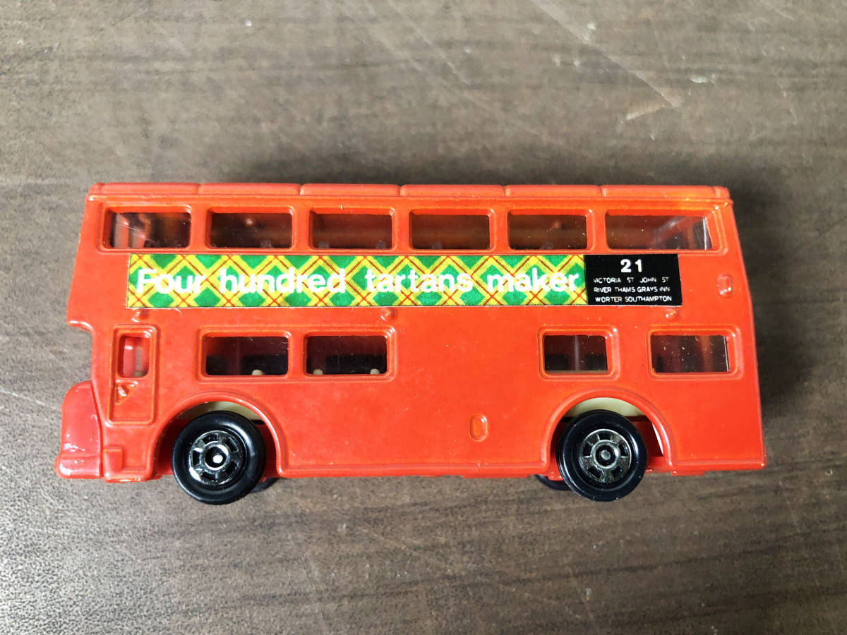 ★TOMICA トミカ★青箱★ロンドンバス 1/130 Four hundred tartans maker 21 イギリス車 日本製 LONDON BUS【NO.F15】AZQN_画像6