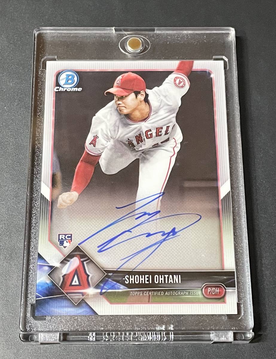 大谷翔平 2018 Bowman Chrome Rookie Auto！！！ルーキー 直書き 直筆サインカード！！レア！！！エンゼルス Shohei Ohtani_画像1