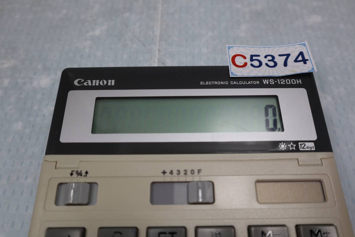 C5374 K L Canon 電卓 WS-1200H 電卓 12桁の画像3