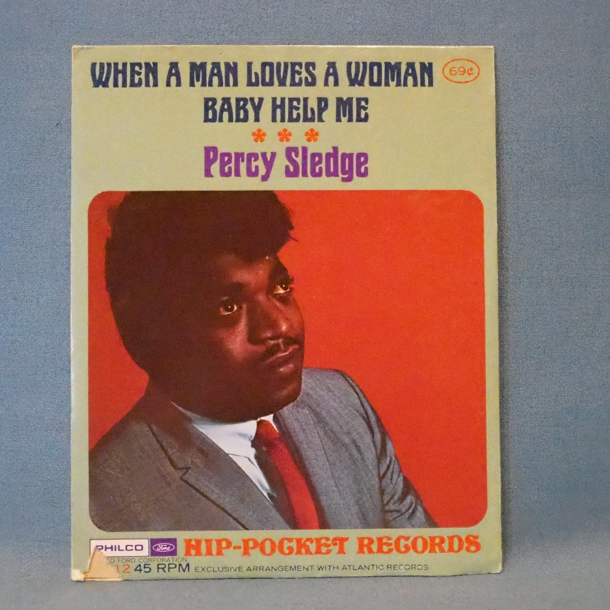 ■とても珍しい 絵ジャケ ソノシート 未開封★PERCY SLEDGE/WHEN A MAN LOVES A WOMAN★送料無料(条件有り)多数出品中!★名盤■