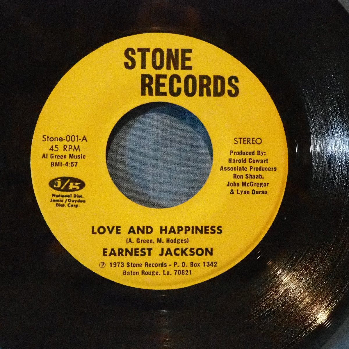 ■FUNK 45’s シングル盤★EARNEST JAKSON/LOVE AND HAPPINESS, HOGWASH★送料無料(条件有り)多数出品中!★オリジナル名盤■_画像1