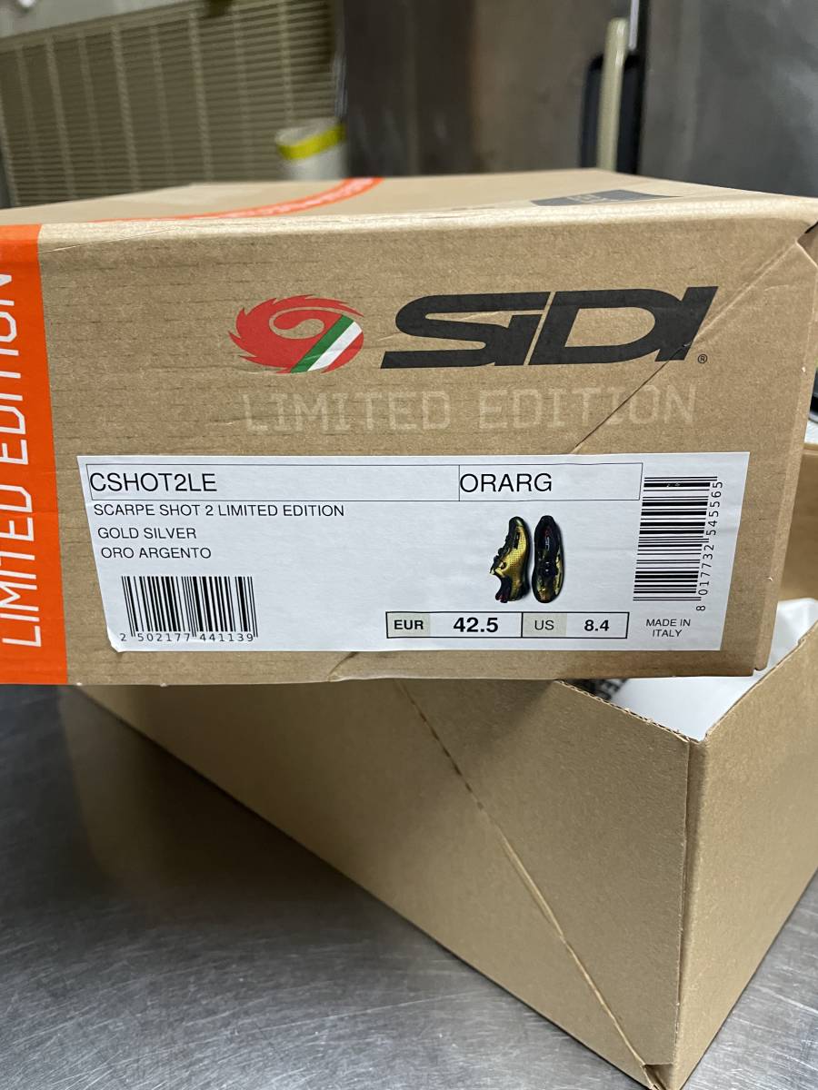 SIDI SHOT2 LIMITED EDITION GOLD/SILVER 42.5 26.25cm相当 SIDI SHOT2 LIMITED EDITION GOLD/SILVER 42.5 26.25cm相当