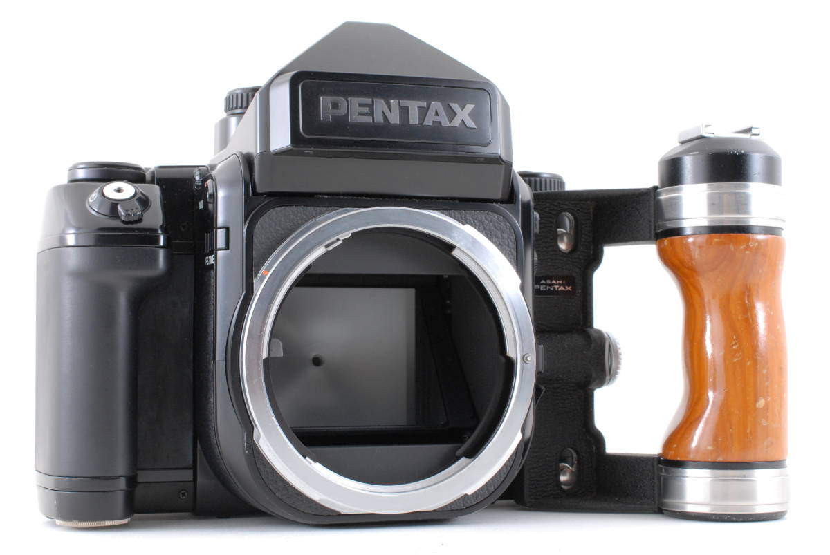 税込?送料無料】 PENTAX 67 II Film Camera Body w AE Finder Wood