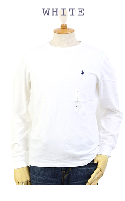 新品 アウトレット ｂ337 Mサイズ 長袖 Tシャツ ポニー polo ralph lauren ポロ ラルフ ローレン 白 ロンT_画像1