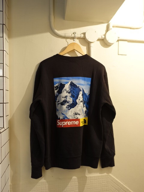 Supreme × THE NORTH FACE ノースフェイス バックプリント スウェット ...
