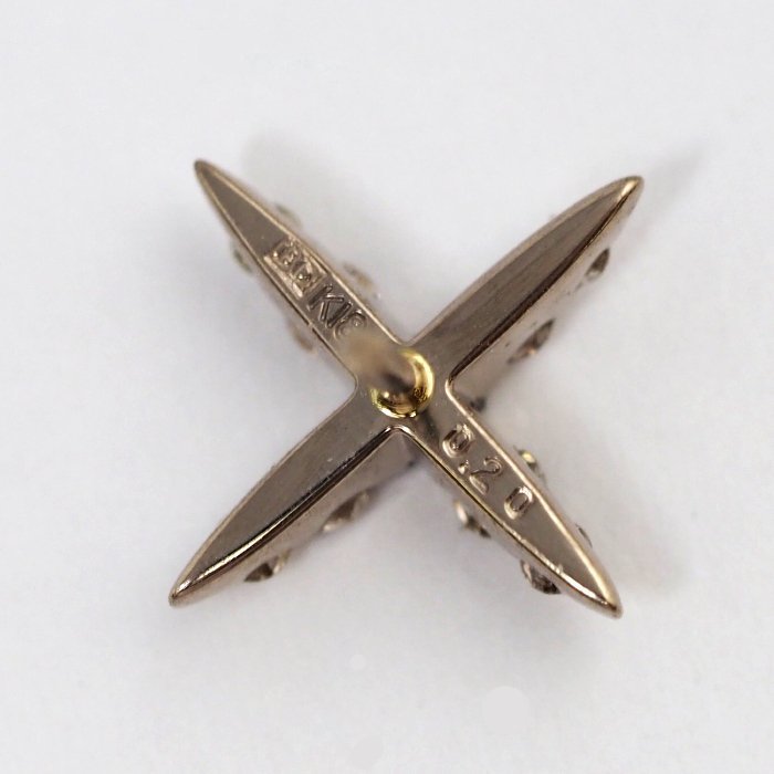 訳あり超特価の通販 KASHIKEY カシケイ ダイヤ0.20ct K18BG クロス ネイキッド NAKID ダイヤモンド