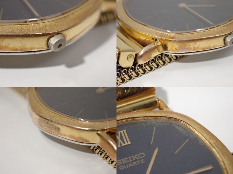 UH106 動作未確認 SEIKO セイコー Dolce ドルチェ K14×SS ネイビー