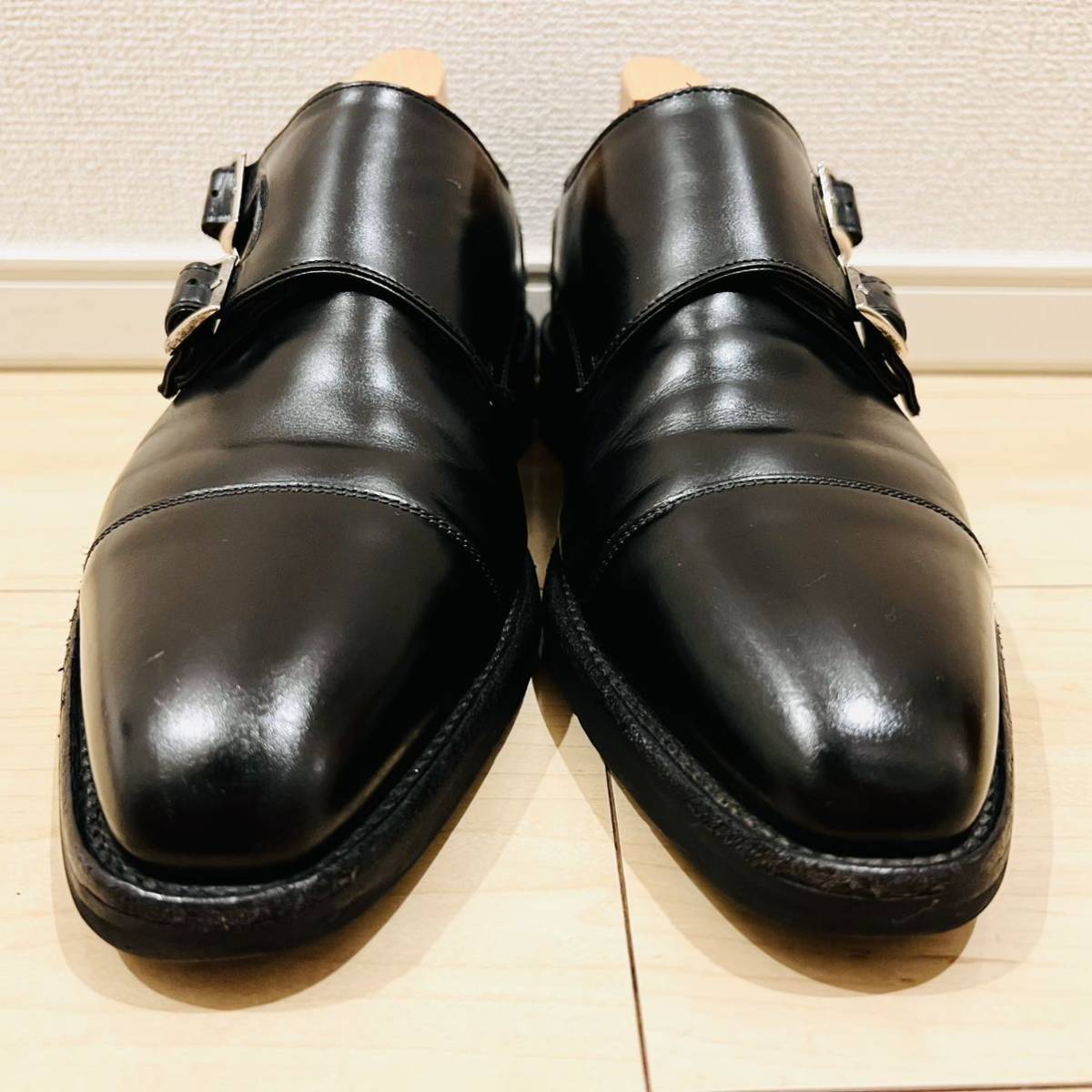 REGAL リーガル 25cm ダブルモンク革靴 黒 ブラック ビジネス レザーシューズ 本革 33ER_画像3