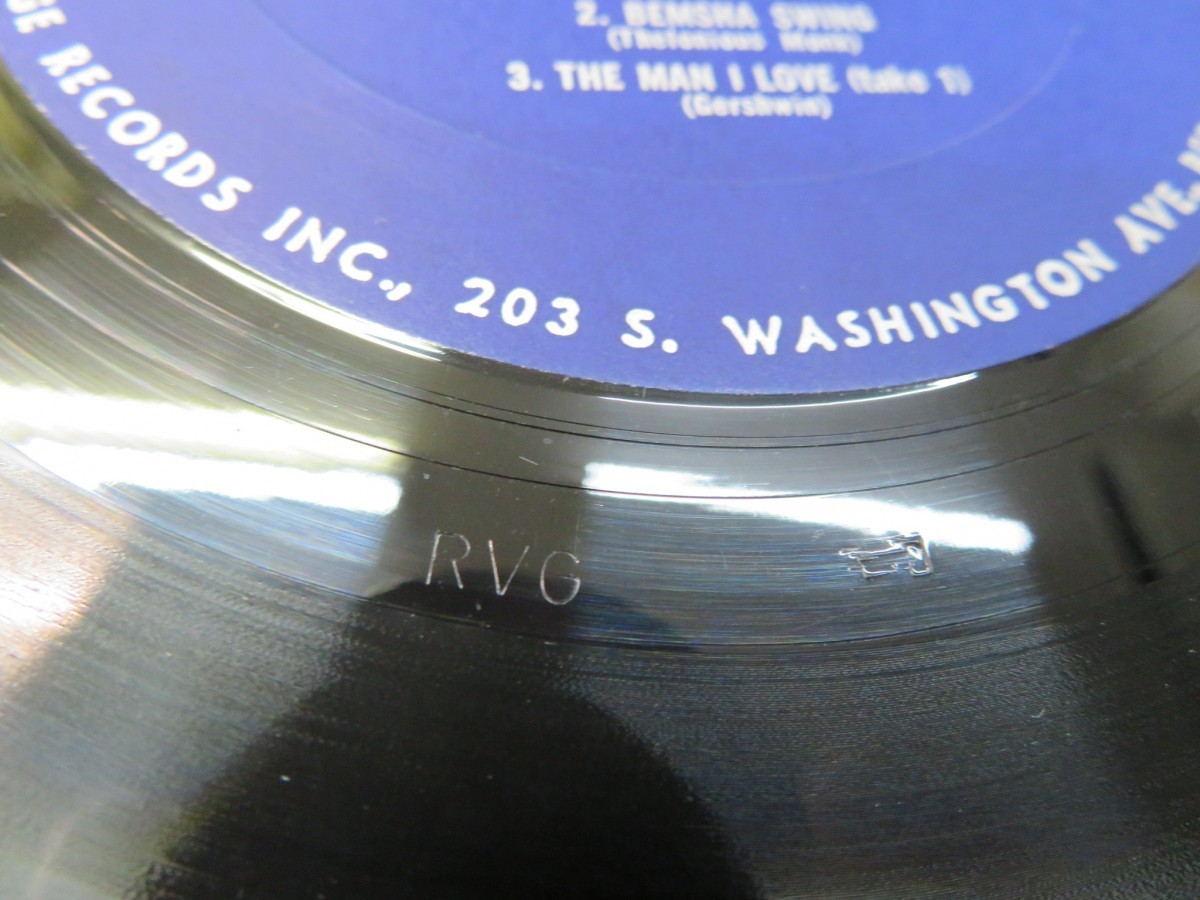 G3W｜★ PRESTIGE USA(Blue lbl w/Trident logo on right) / 両面RVG刻印 ★MILES DAVIS and THE MODERN JAZZ GIANTS（マイルスデイビス）_画像8