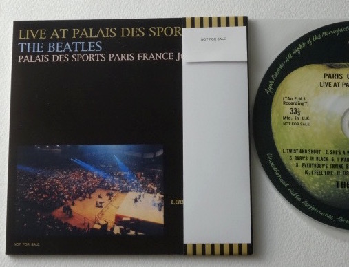 紙ジャケ★Bootleg/ PARIS CONCERT 1965/The Beatles★パリ・コンサート/ビートルズ★紙ジャケット_画像2