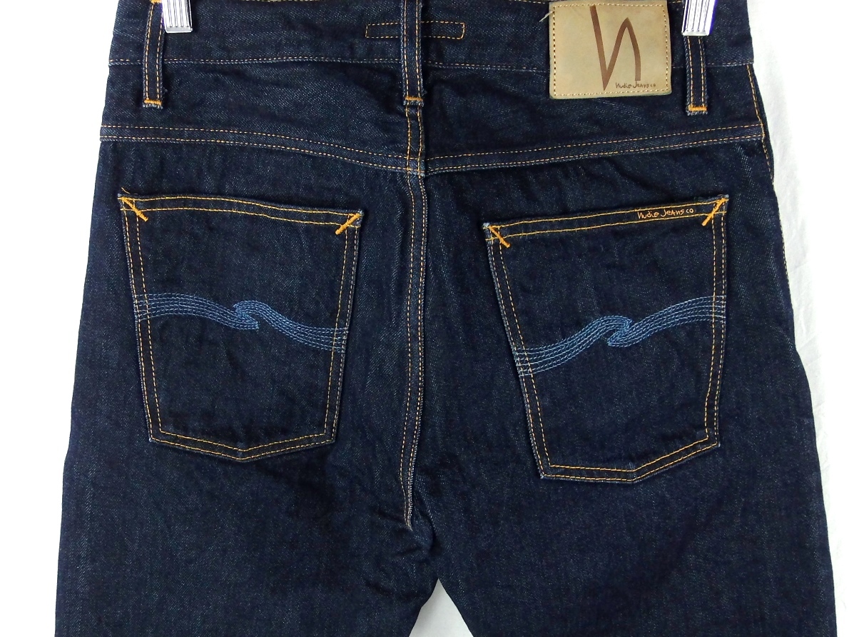 ■Nudie Jeans ヌーディージーンズ STRAIGHT ALF / NJ3797 / イタリア製 / メンズ / インディゴ / ストレート セルビッチ デニムパンツ W31_画像7