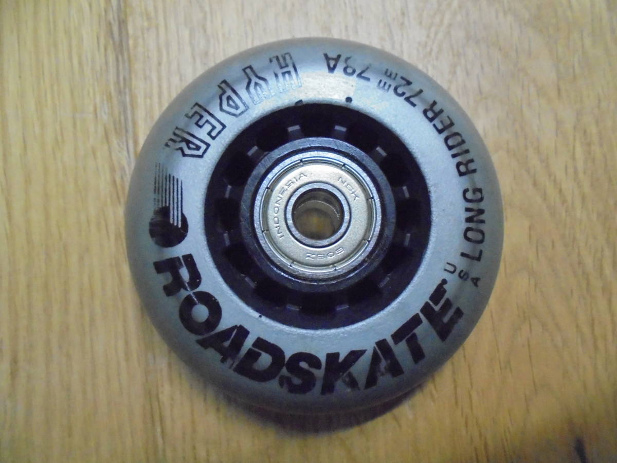 ハイパー ロードスケート HYPER ROADSKATE インラインスケート ウィール 72mm 78A 2個セット ブレイブボード NSKベアリング付の画像2