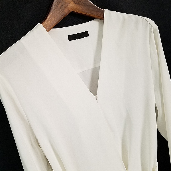 #anc I si- Be ICB рубашка * блуза 4 белый длинный рукав kashu прохладный большой размер женский [701111]