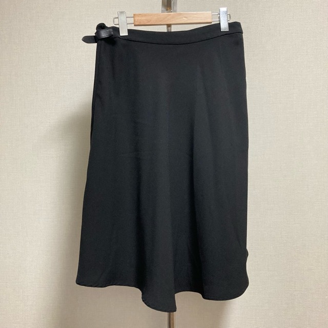 #anc ラルフローレン RalphLauren スカート 4 黒 巻きスカート風 レディース [764346]_画像2