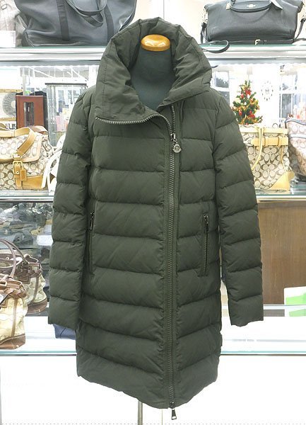 ●美品!! MONCLER/モンクレール ダウンジャケット GERBOISE/ジェルボワーズ サイズ1 カーキ系 レディース_画像2