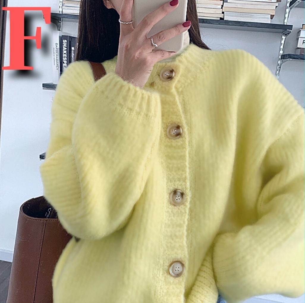 fifi chachnil*アンゴラカーディガン-