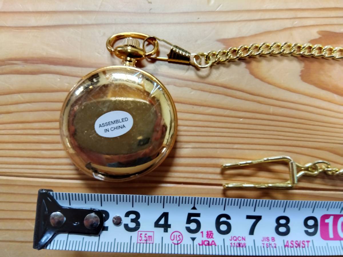 懐中時計 ポケットウォッチ 金色 未使用品 オカリナの画像2