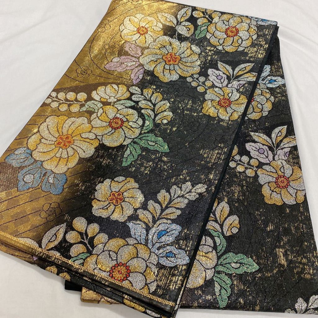 ヤフオク! - 着物月花 煌びやかな辻ヶ花の袋帯 六通柄 正絹 金銀糸