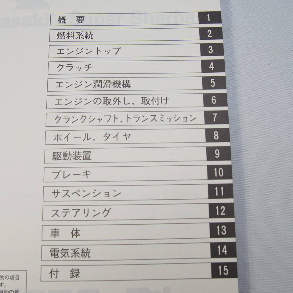 ネコポス送料無料/1997年スーパーシェルパKL250-G1/KL250-G1A/KL250-H1/KL250-H1AカワサキKL250G/Super/Sherp_画像2