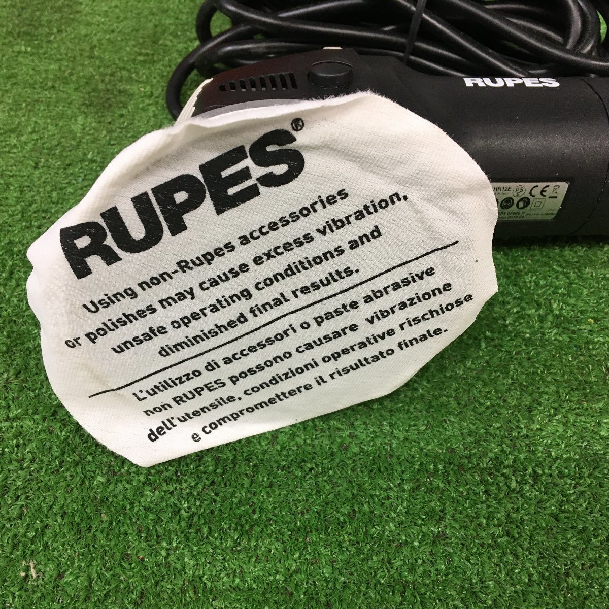 【中古品】RUPES 電動ダブルアクションポリッシャー ビックフット LHR12E STD 単体品 φ125×12mm オービット LHR12E　ITGLXW710WXL_画像4